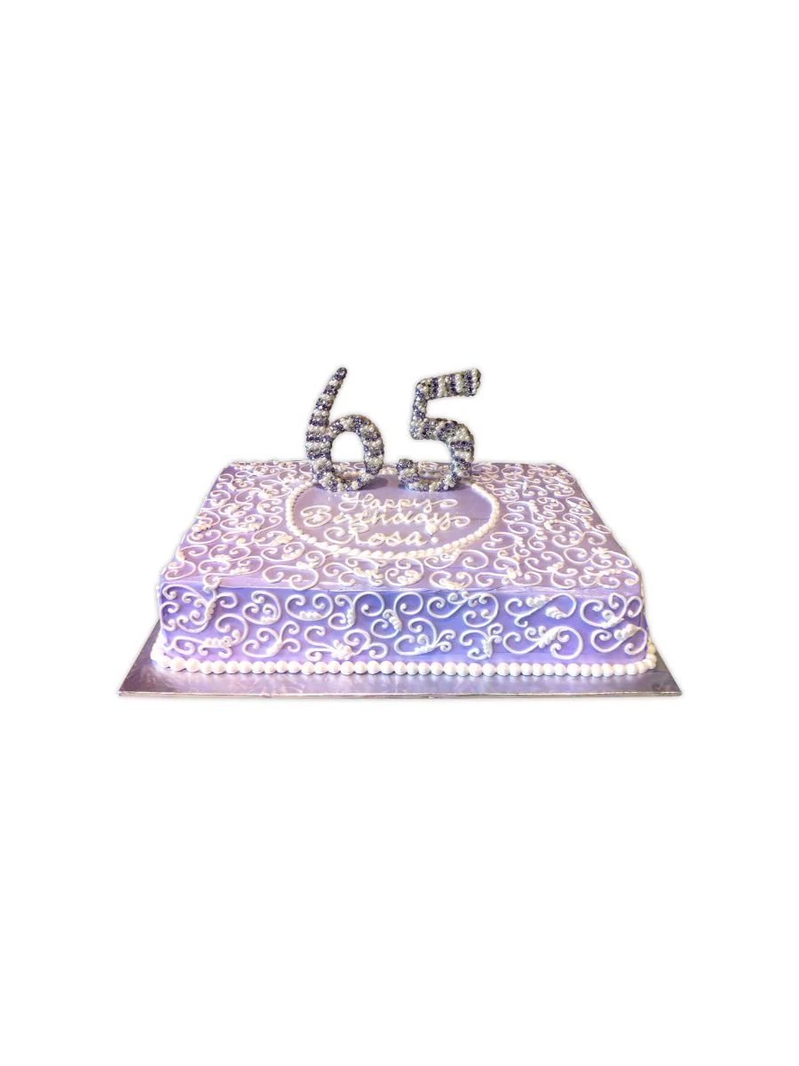 Rosa 65Th Birthday Cake - Image 5