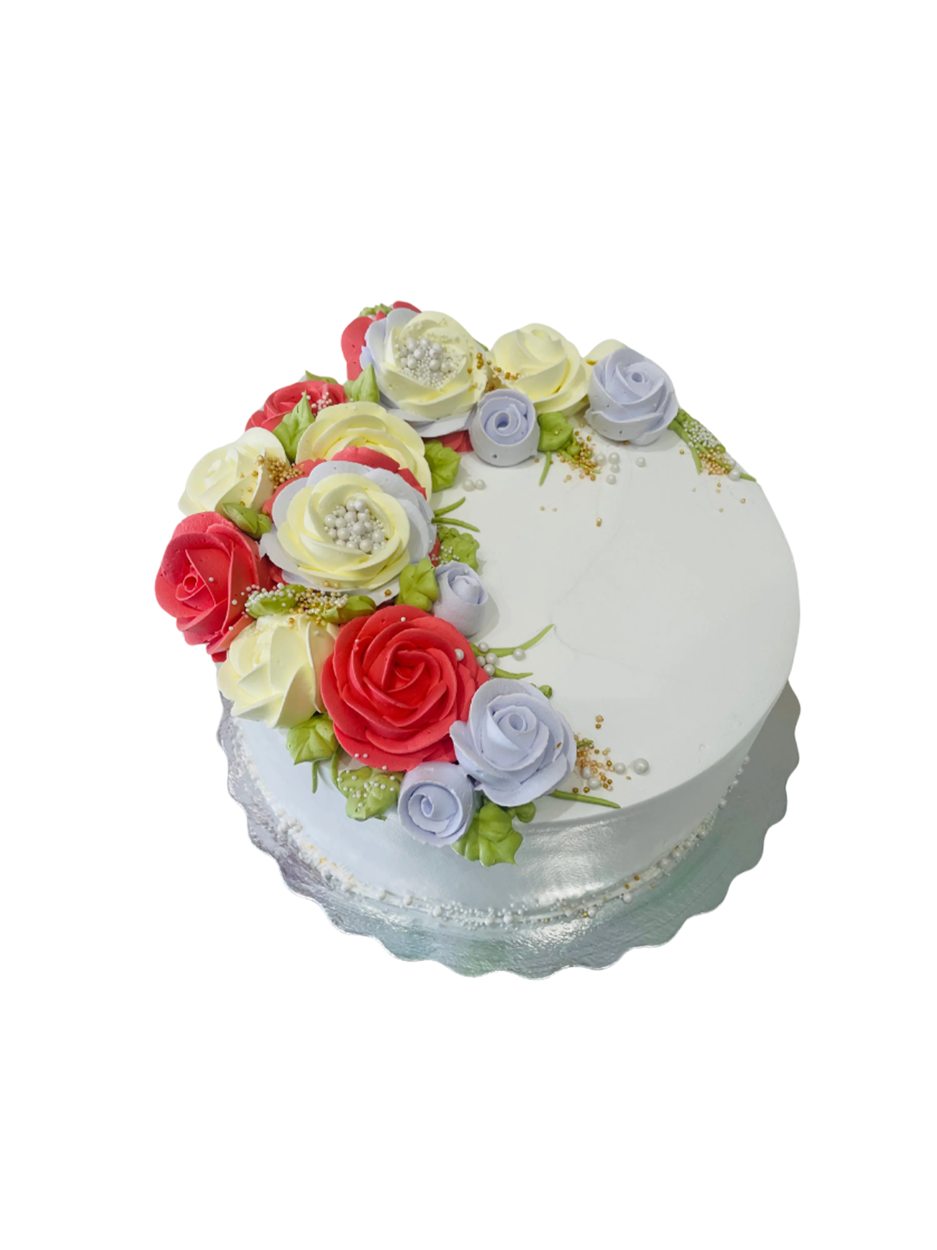 Rose Garden Floral Cake