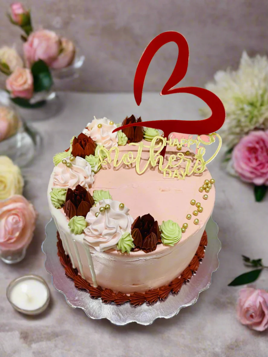 Rose Gold Mother's Day Cake - Image 2