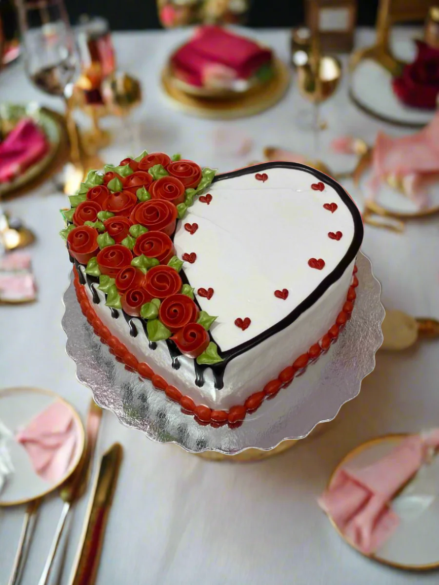 Rose Valentine Cake - Image 2