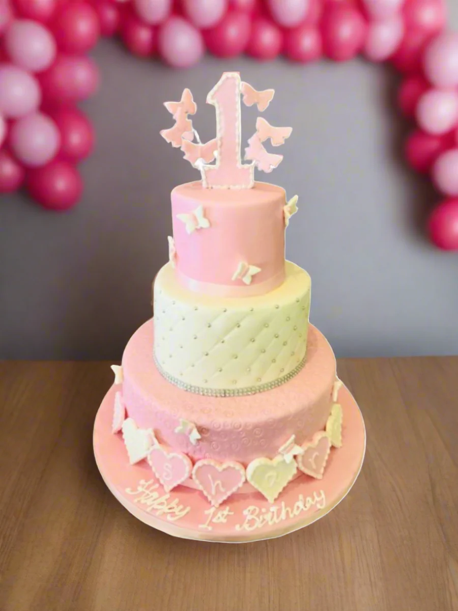 Roseline Tiered Fondant Cake - Image 2