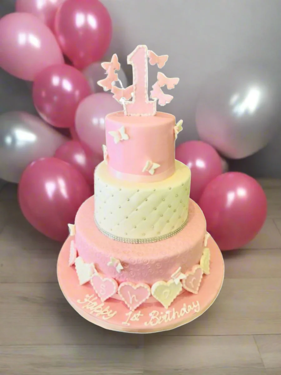 Roseline Tiered Fondant Cake - Image 3