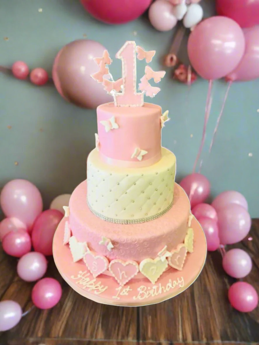 Roseline Tiered Fondant Cake - Image 4