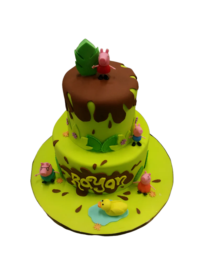 Royan Peppa Pig Fondant Cake
