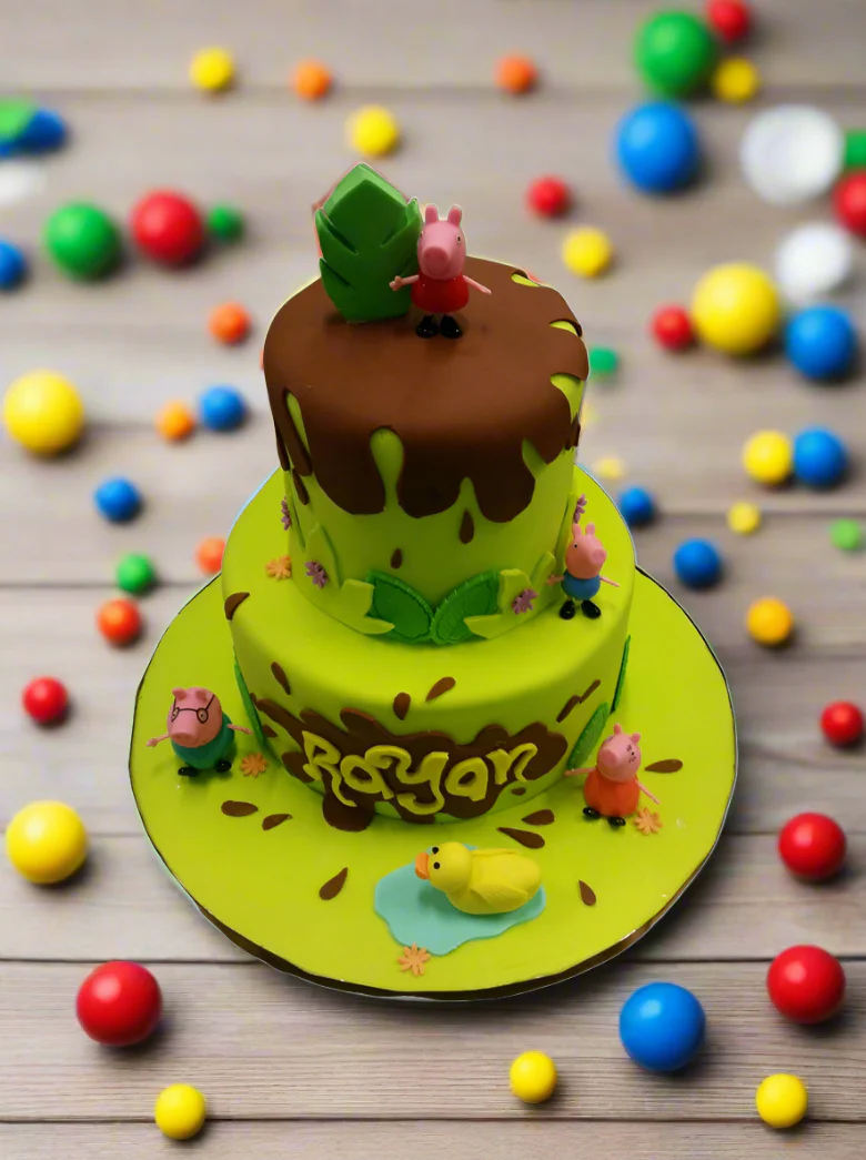 Royan Peppa Pig Fondant Cake - Image 4
