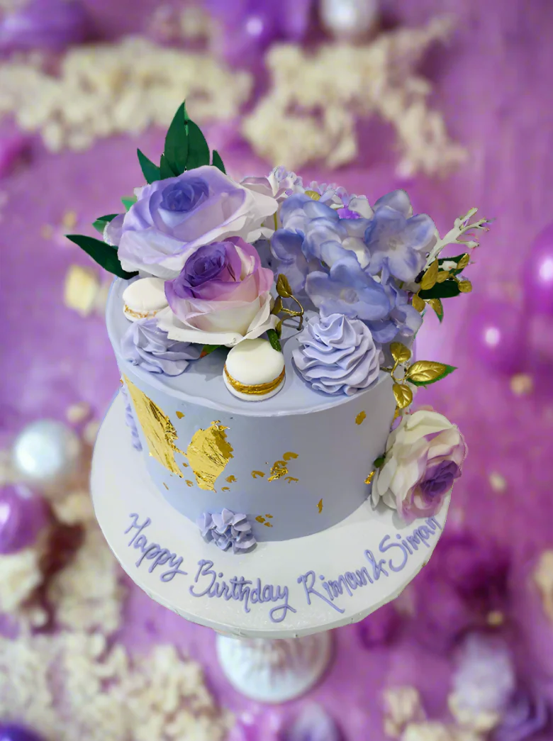 Rs Lilac Floral Cake - Image 3