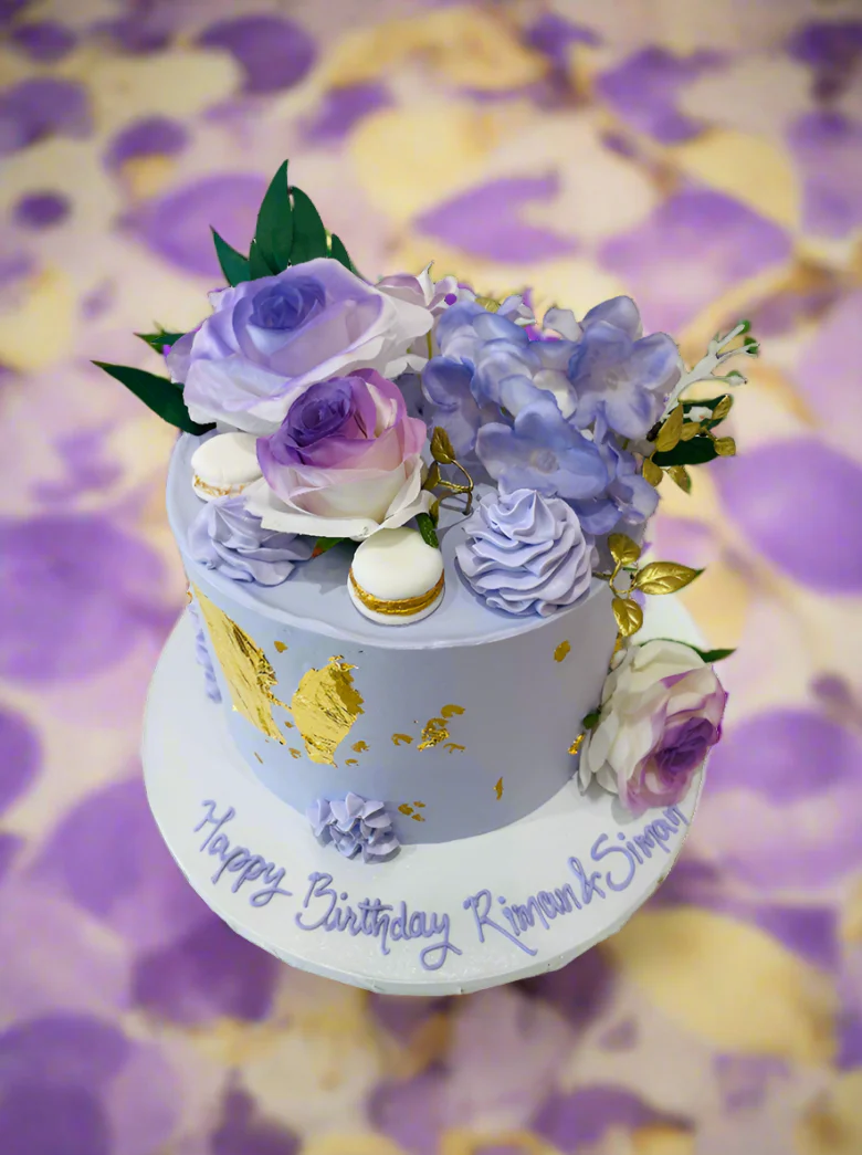 Rs Lilac Floral Cake - Image 4