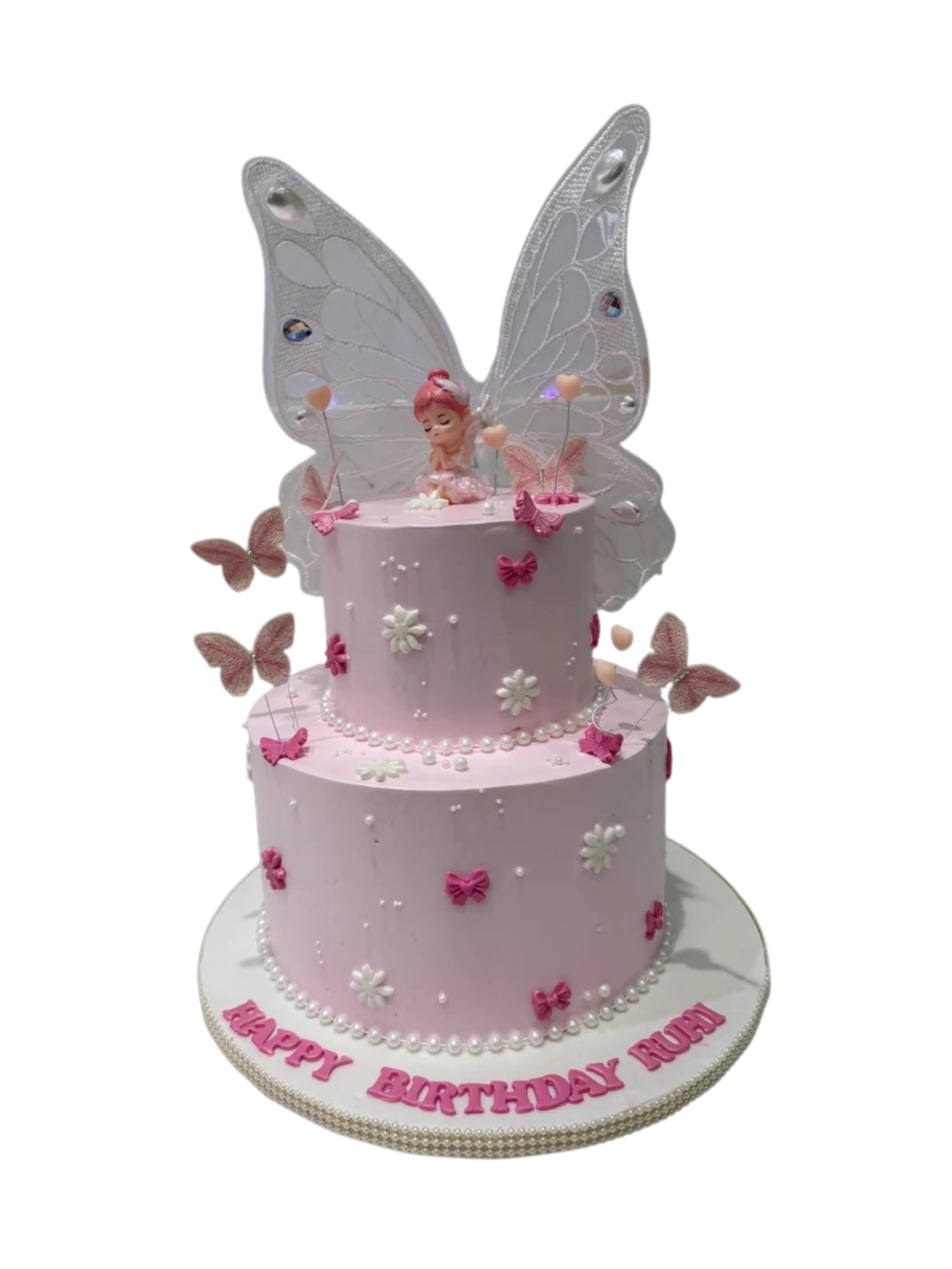Ruhi Fairy Themed Cream Cake