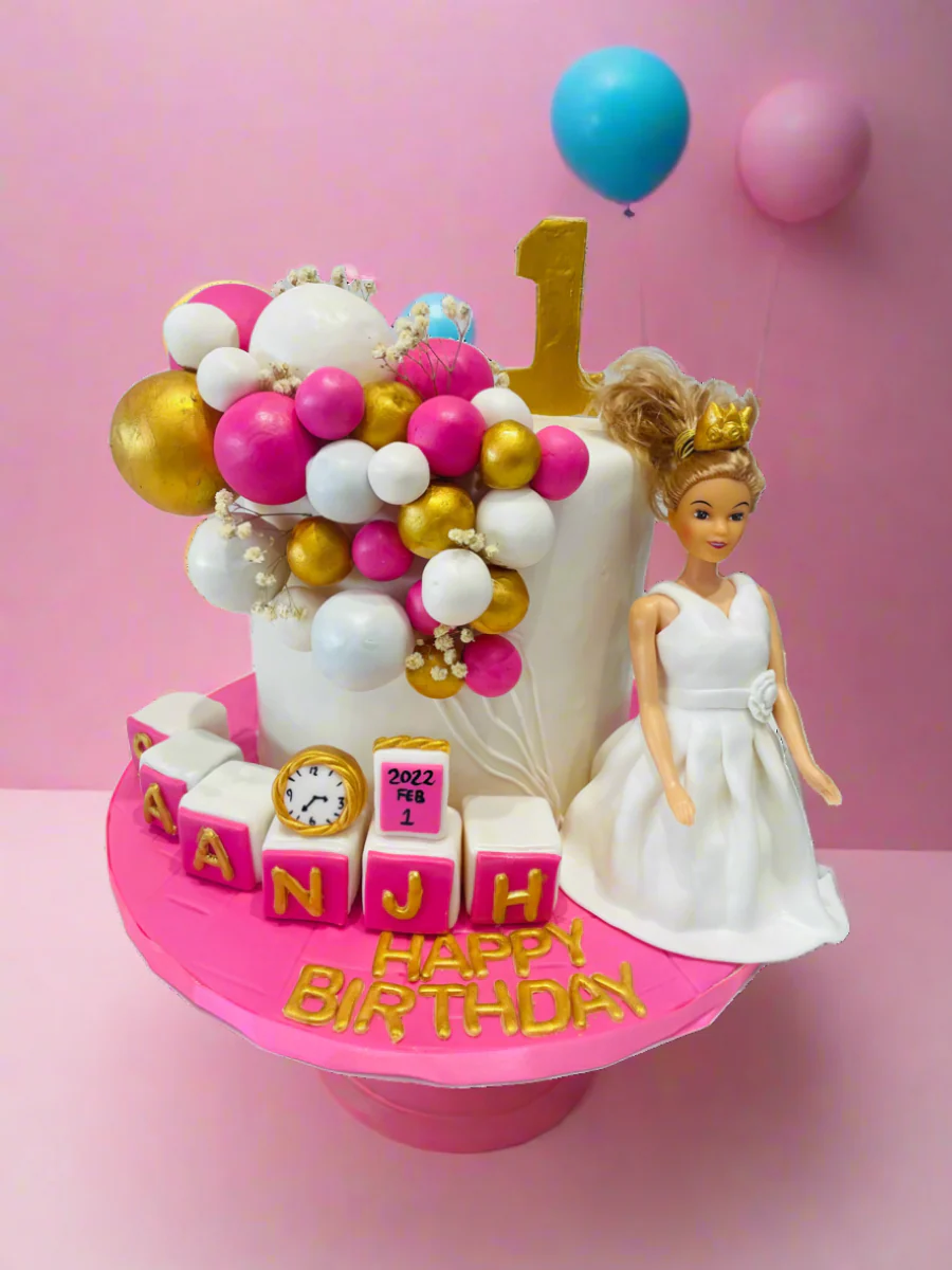 Saanjh Balloon Fondant Cake - Image 3