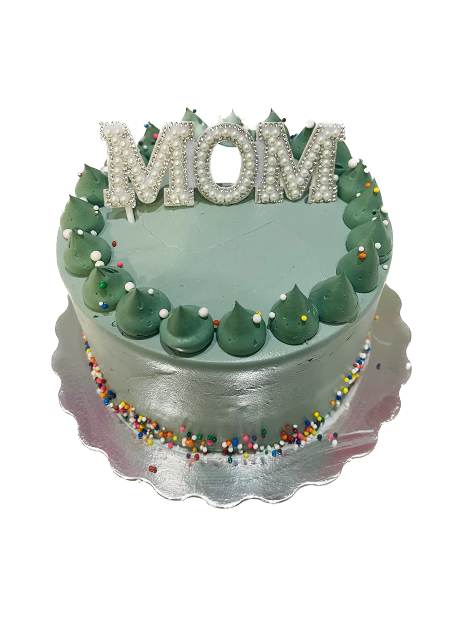 Sage Green Pearl Mother's Day Cake