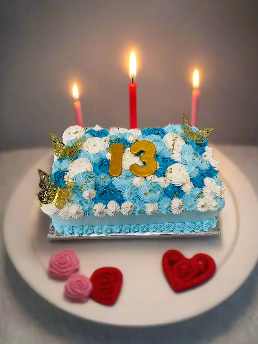 Sage Green Sweet Sixteen Cake - Image 3