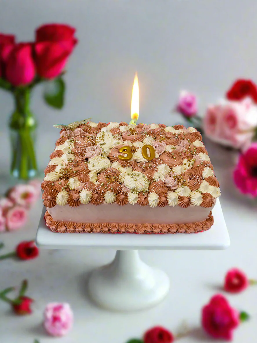 Sage Green Sweet Sixteen Cake - Image 4