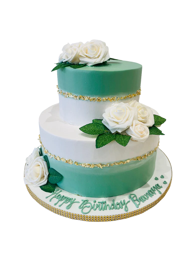 Sage Green Tiered Cake