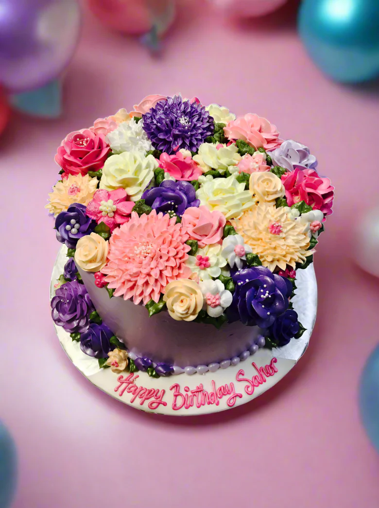Saher Flower Cake - Image 3