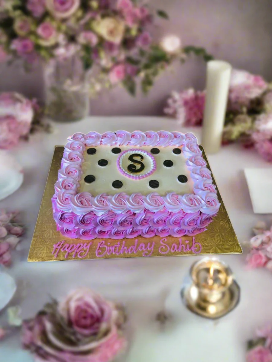Sahib Rosette Birthday Cake - Image 2