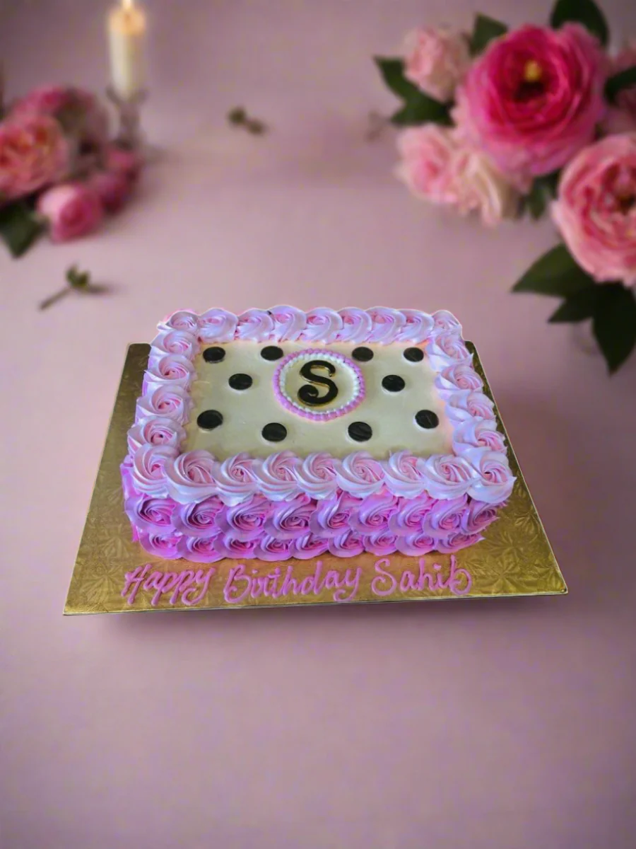 Sahib Rosette Birthday Cake - Image 3