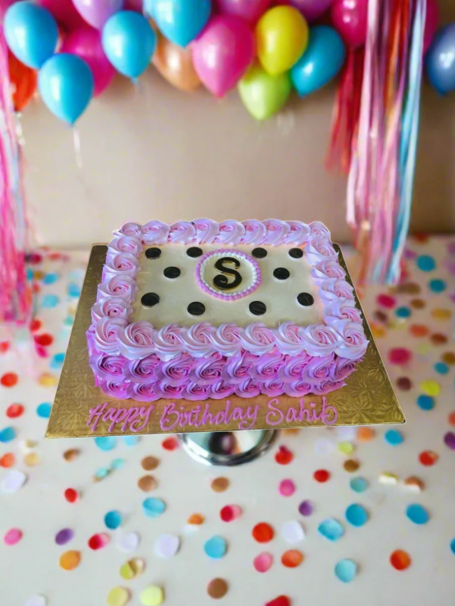 Sahib Rosette Birthday Cake - Image 6