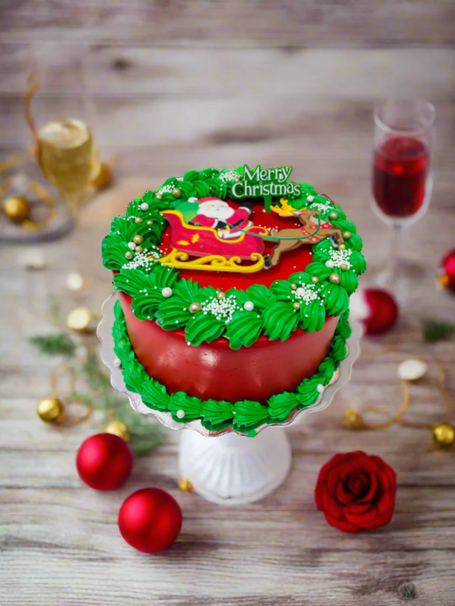 Santa Claus Christmas Cake - Image 3