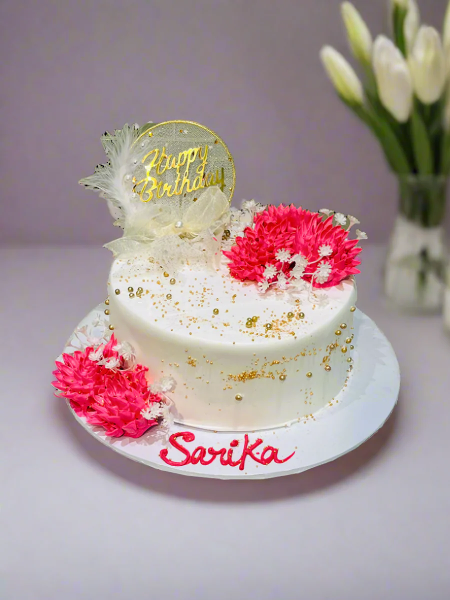 Sarika Floral Birthday Cake - Image 4