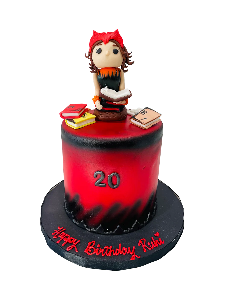 Scarlet Witch Fondant Cake