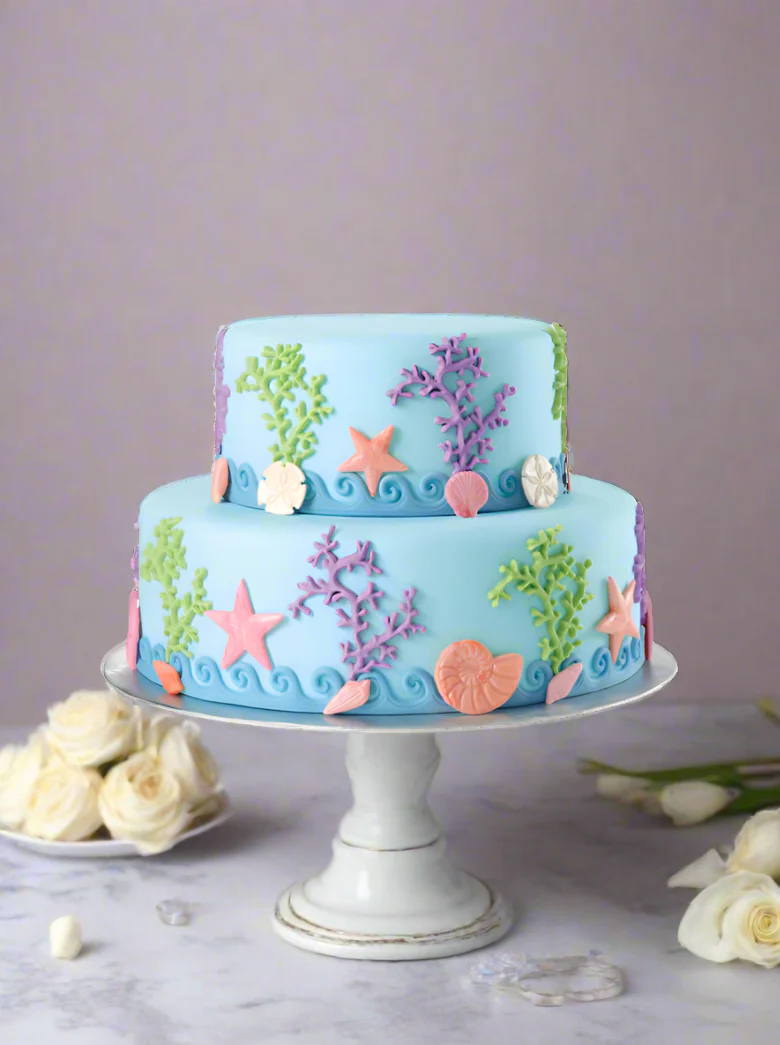 Sea Life All Around Tiered Cake - Image 2