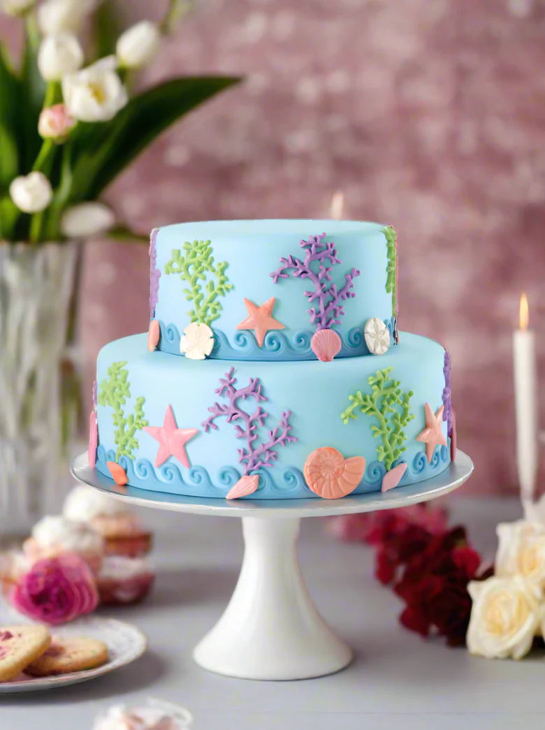 Sea Life All Around Tiered Cake - Image 3