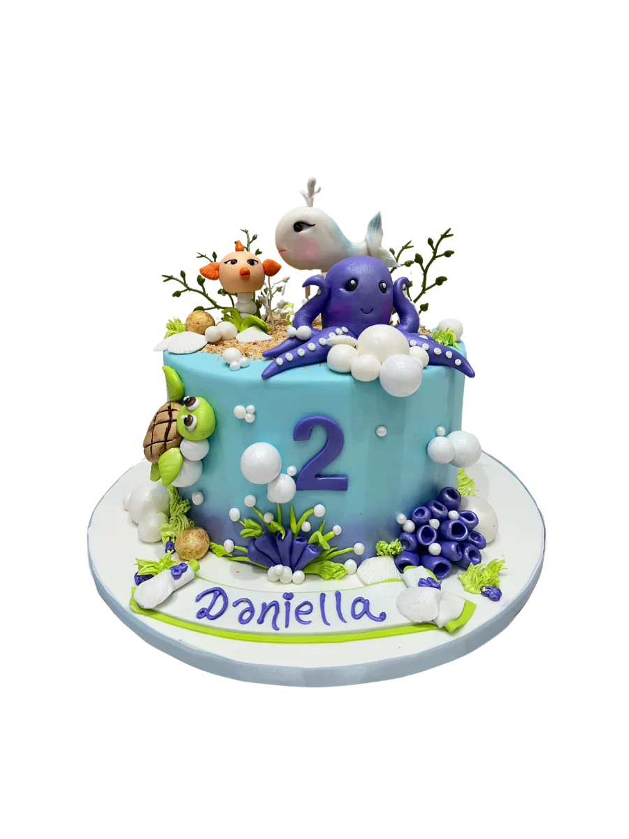 Sea Life Fondant Cake
