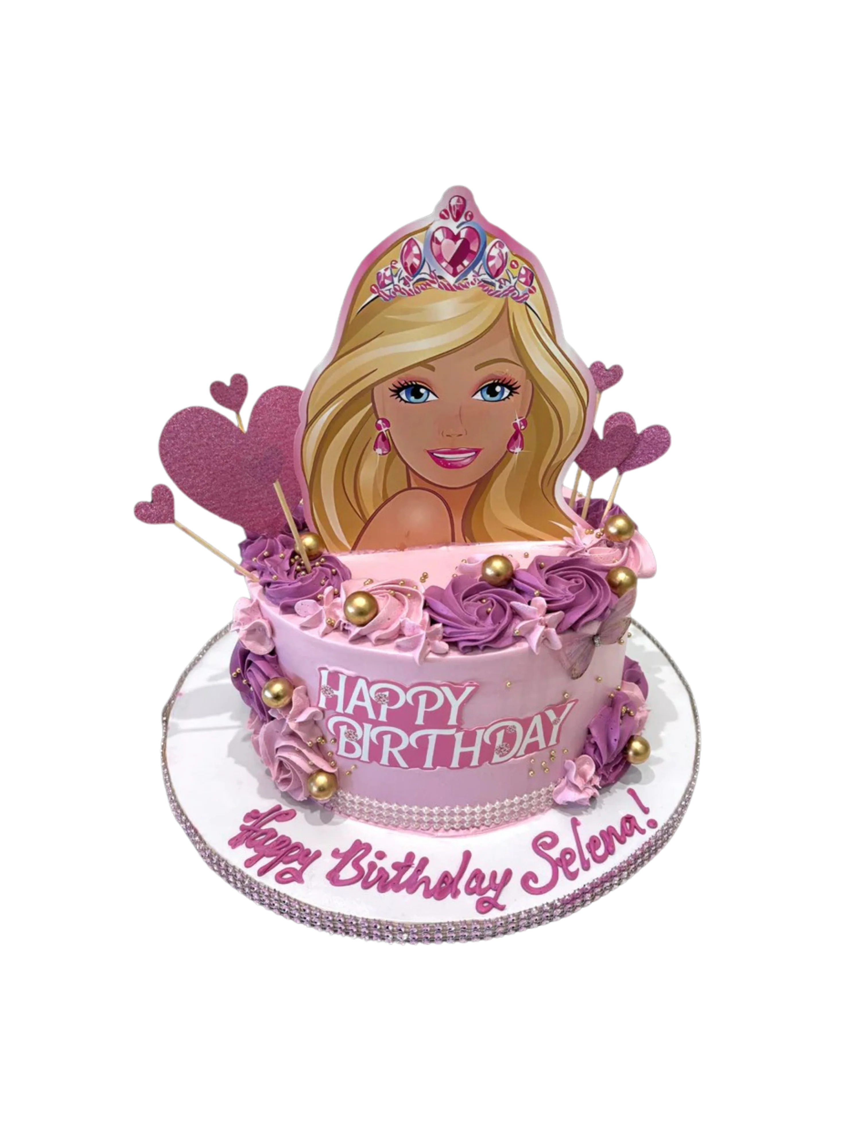 Selena Barbie Cream Cake