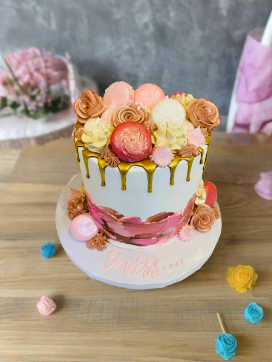 Shabss Macaron Cream Cake - Image 3
