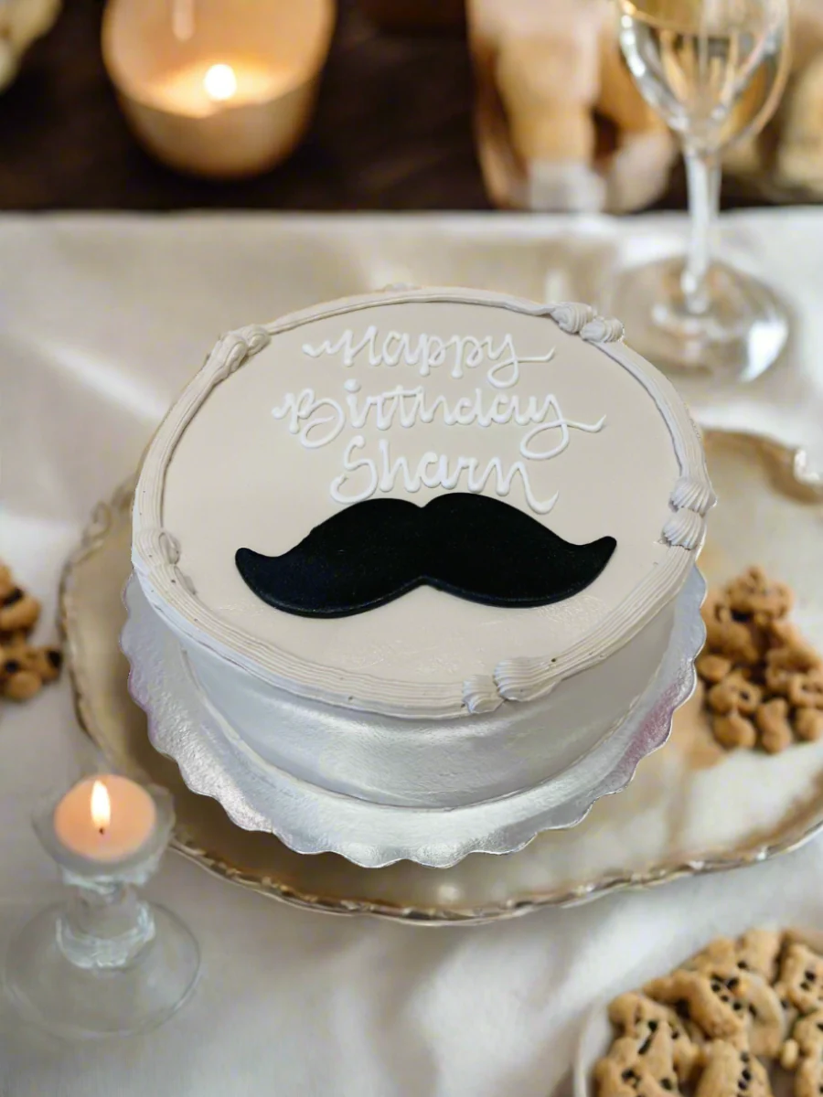 Sharn Moustache Cake - Image 2