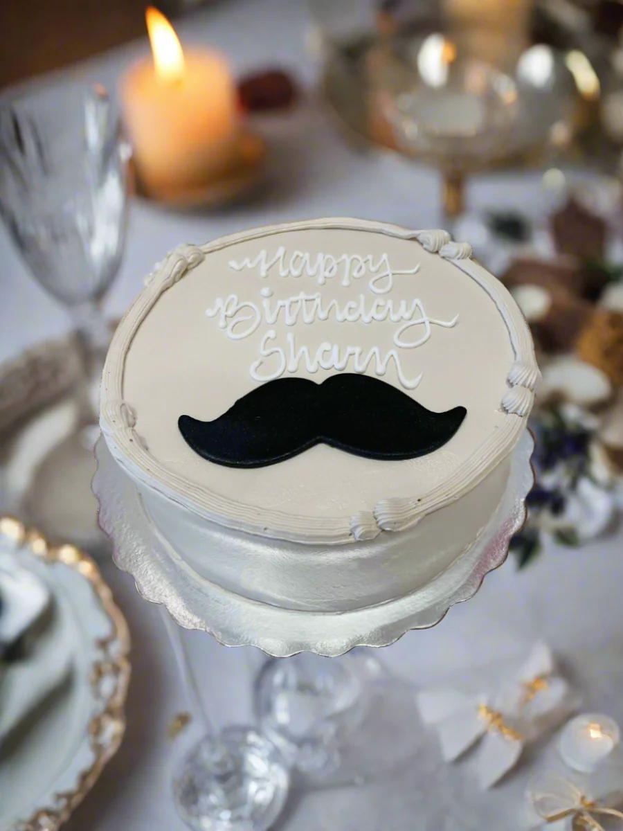 Sharn Moustache Cake - Image 3