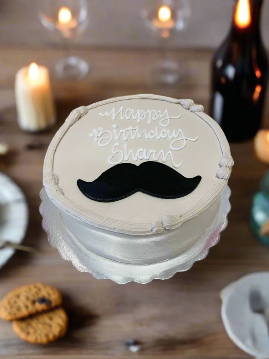 Sharn Moustache Cake - Image 5