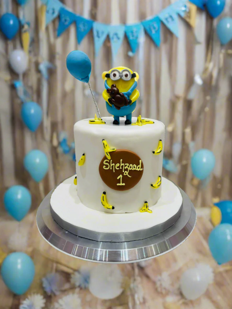 Shehzaad Minion Fondant Cake - Image 2