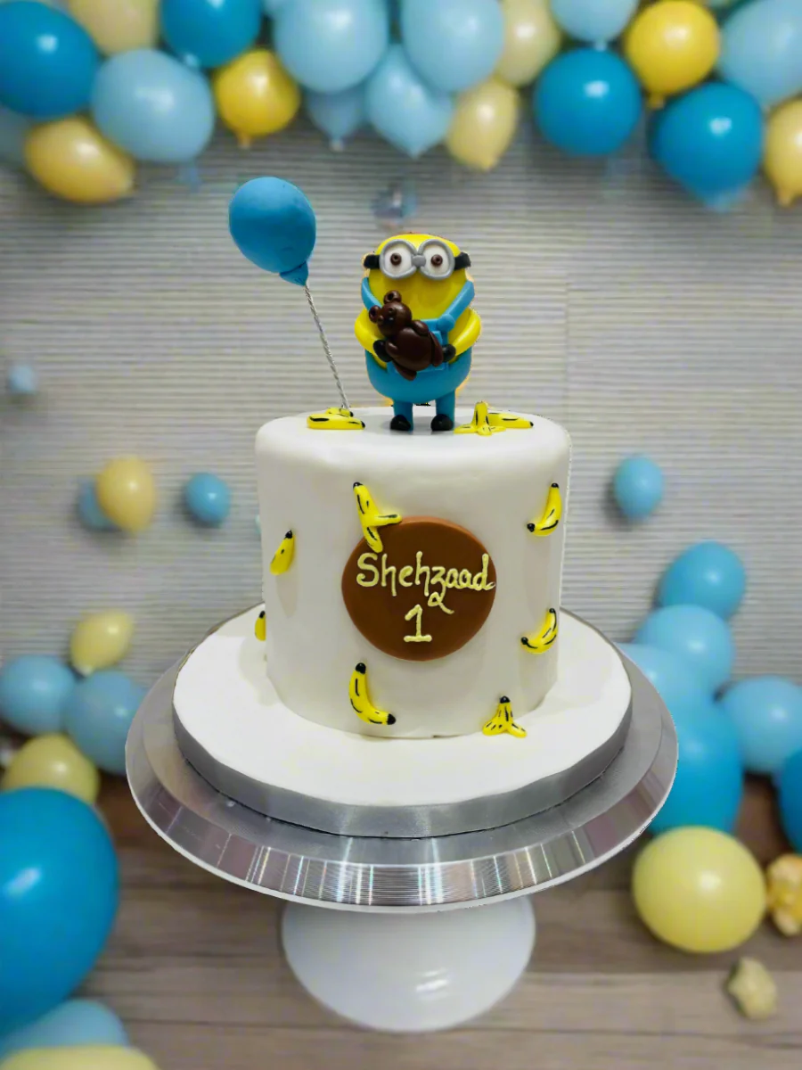 Shehzaad Minion Fondant Cake - Image 4