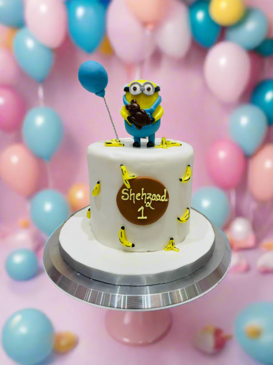 Shehzaad Minion Fondant Cake - Image 5