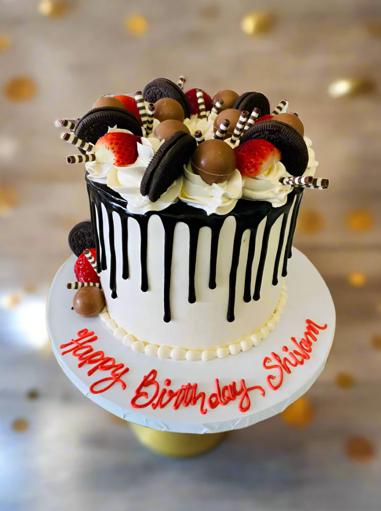 Shivam Chocolate Birthday Cake - Image 2