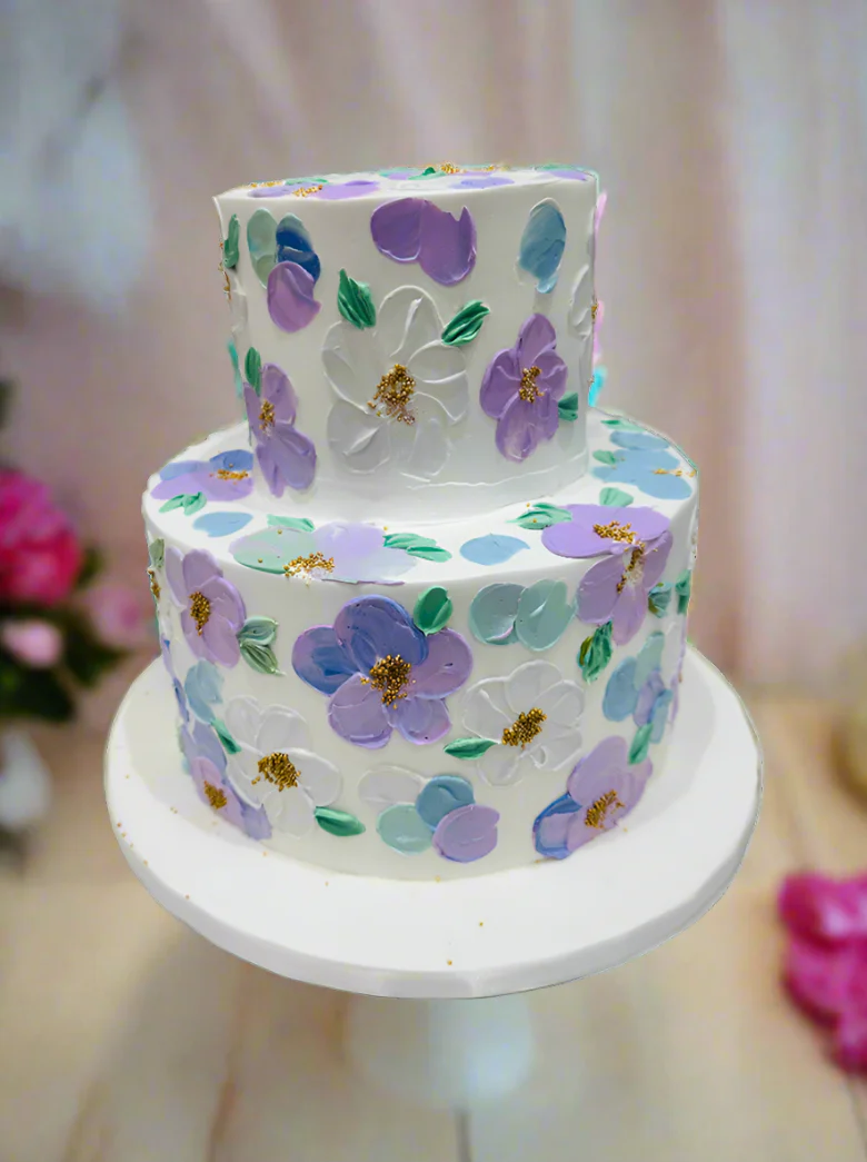 Shreya Floral Tiered Cake - Image 3
