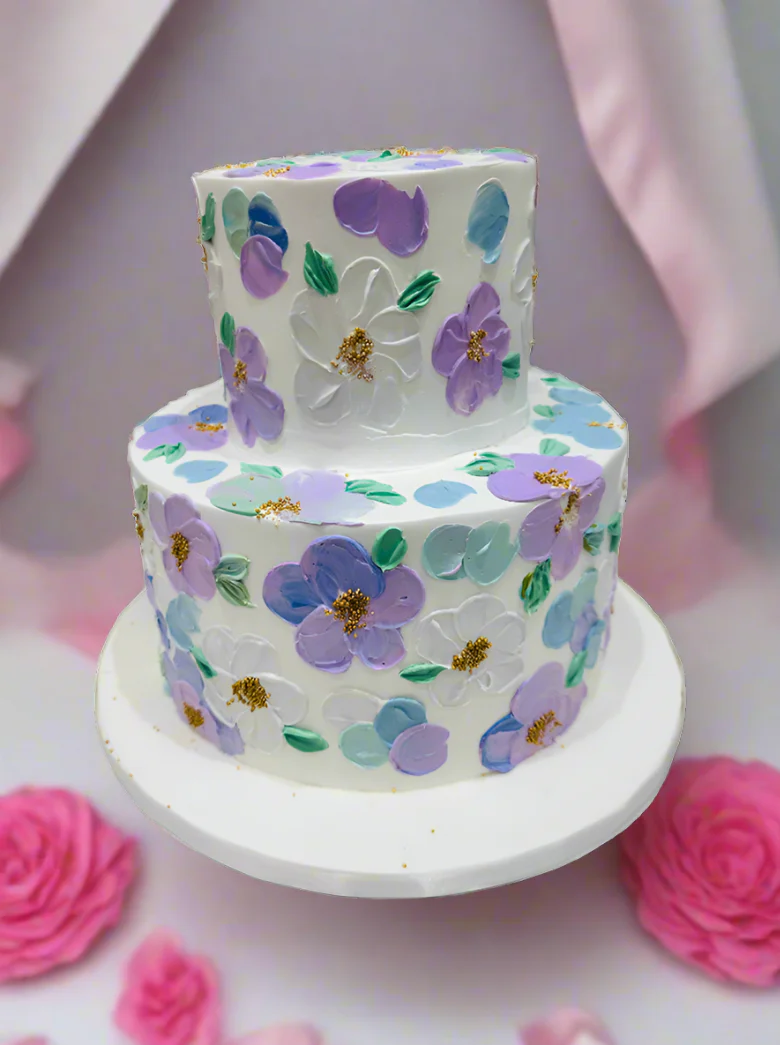 Shreya Floral Tiered Cake - Image 4