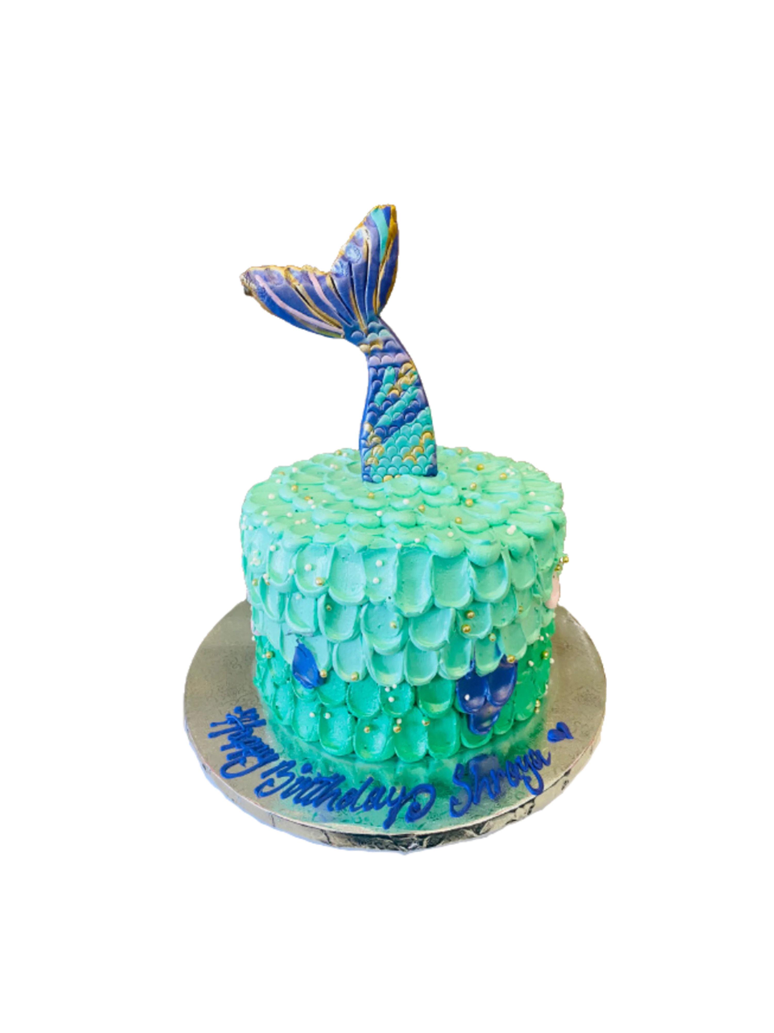 Shreya Teal Mermaid Cake