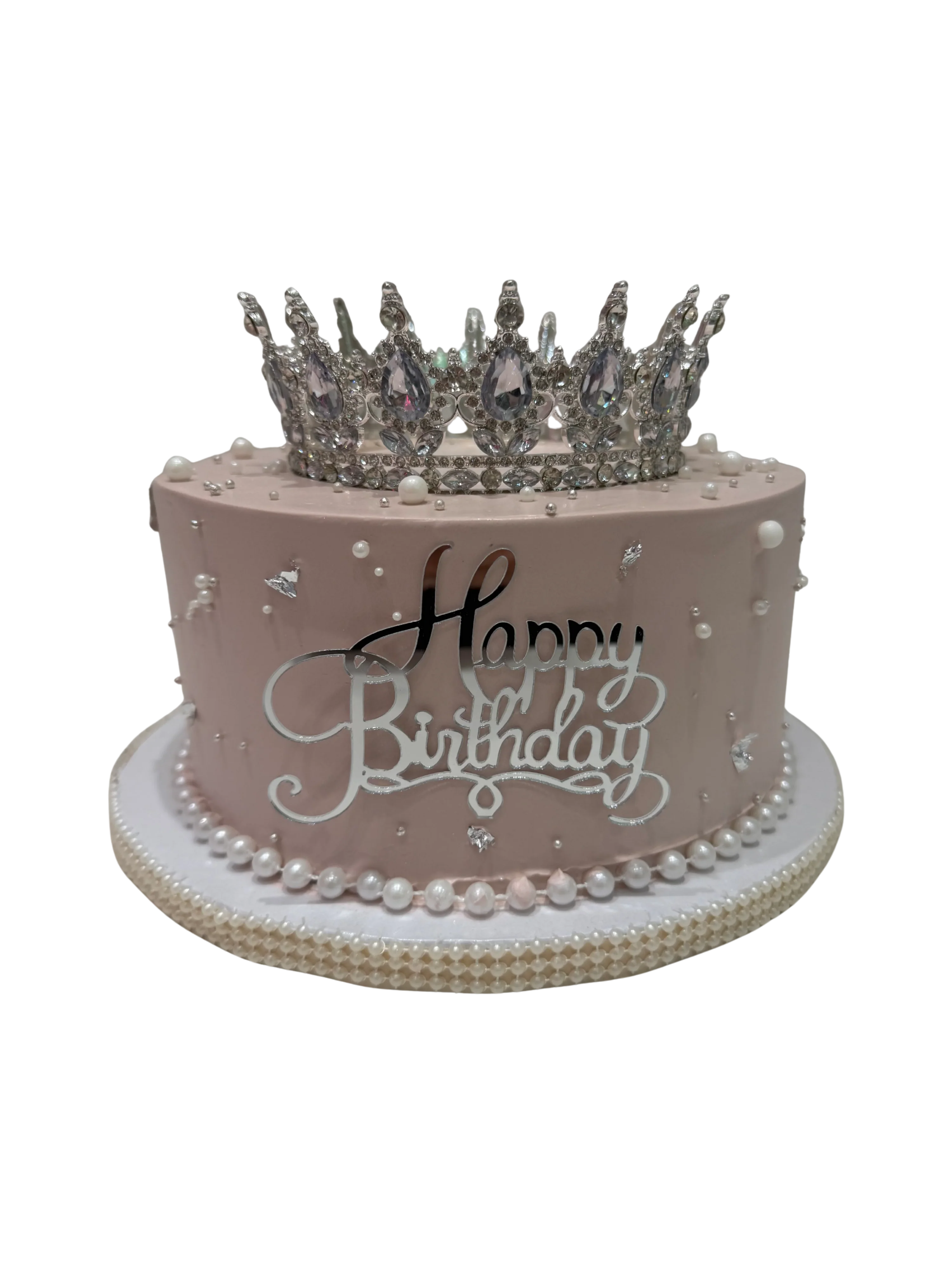 Silver Crown Cream Cake