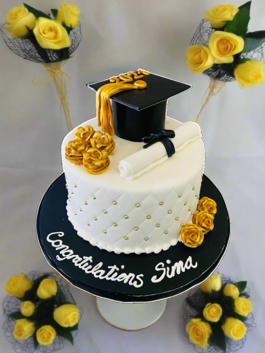 Sima Graduation Fondant Cake - Image 2