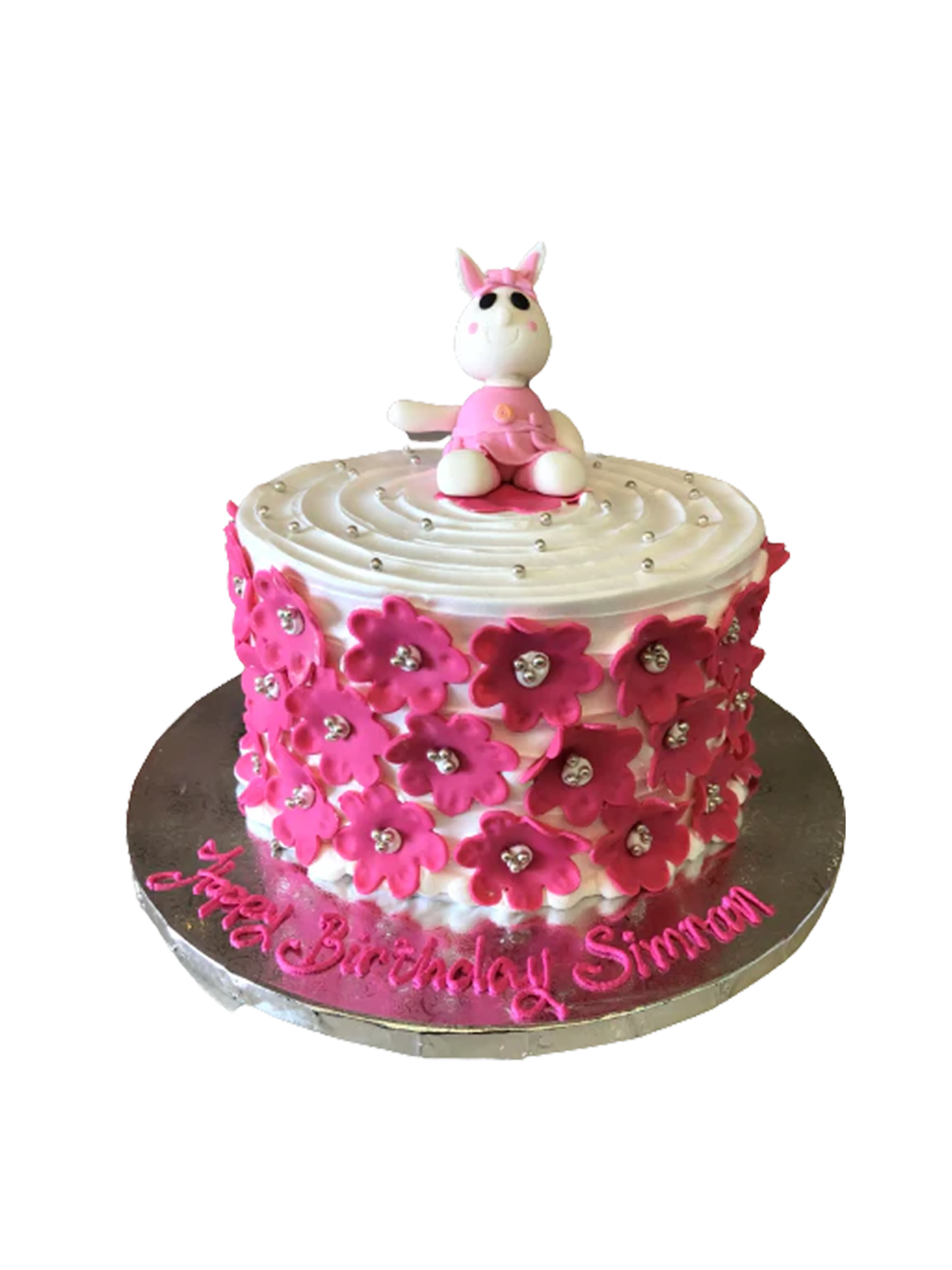 Simran Bunny Birthday Cake