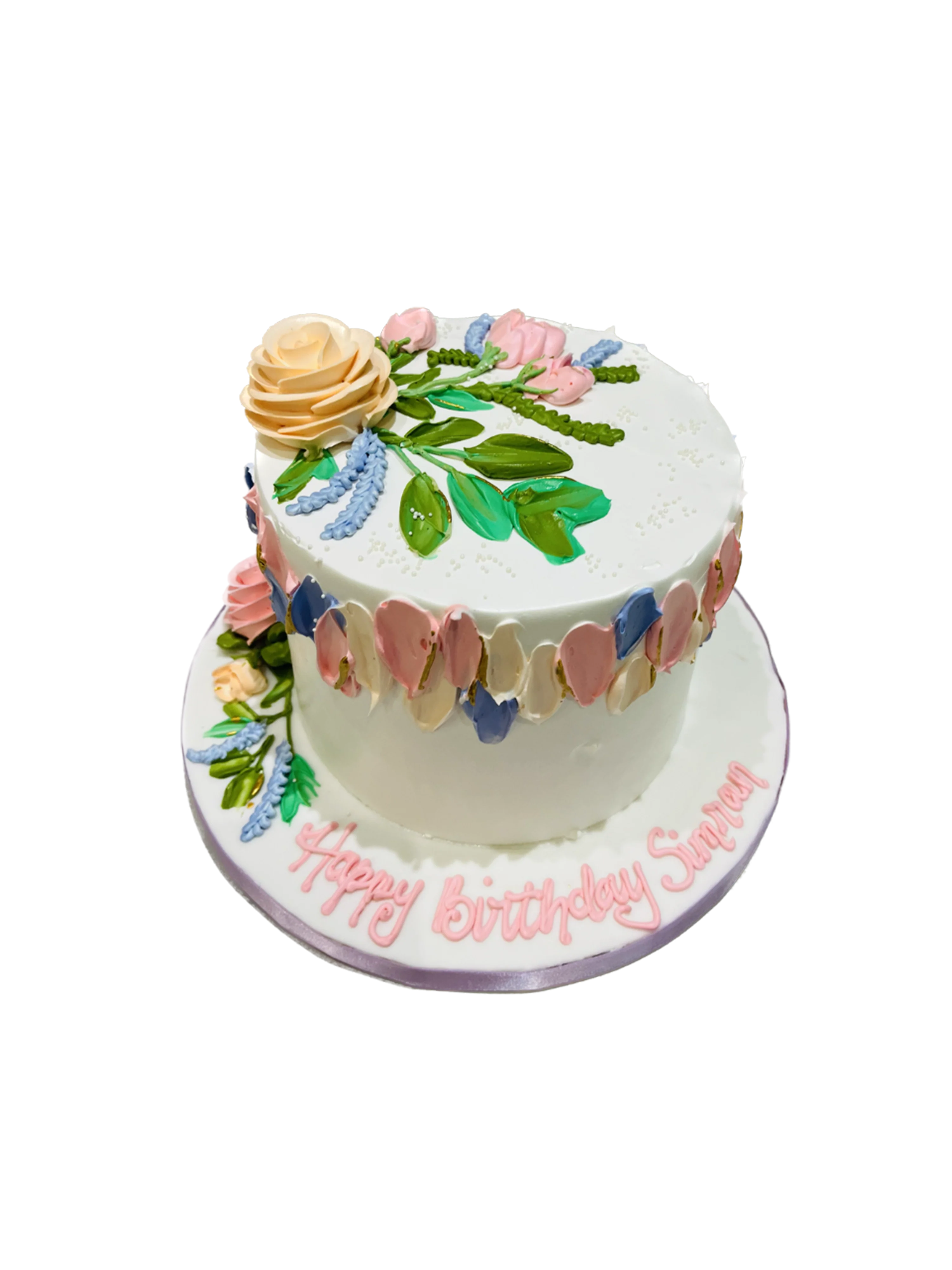 Simran Floral Birthday Cake