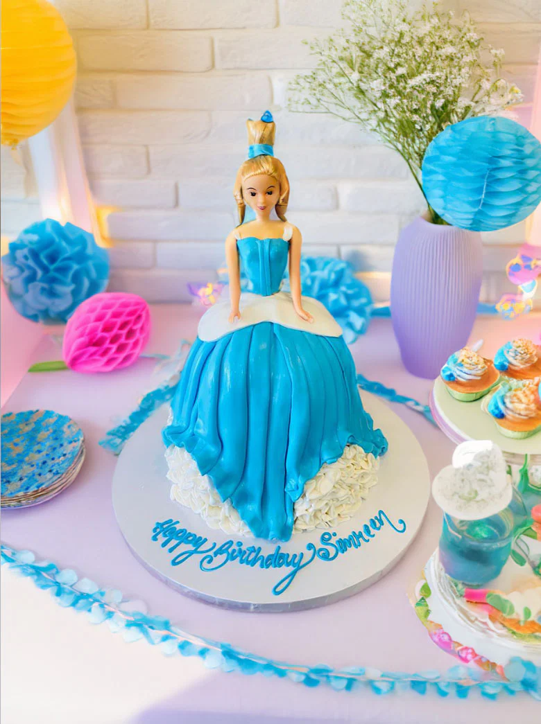 Simreen Fondant Barbie Doll Cake - Image 8