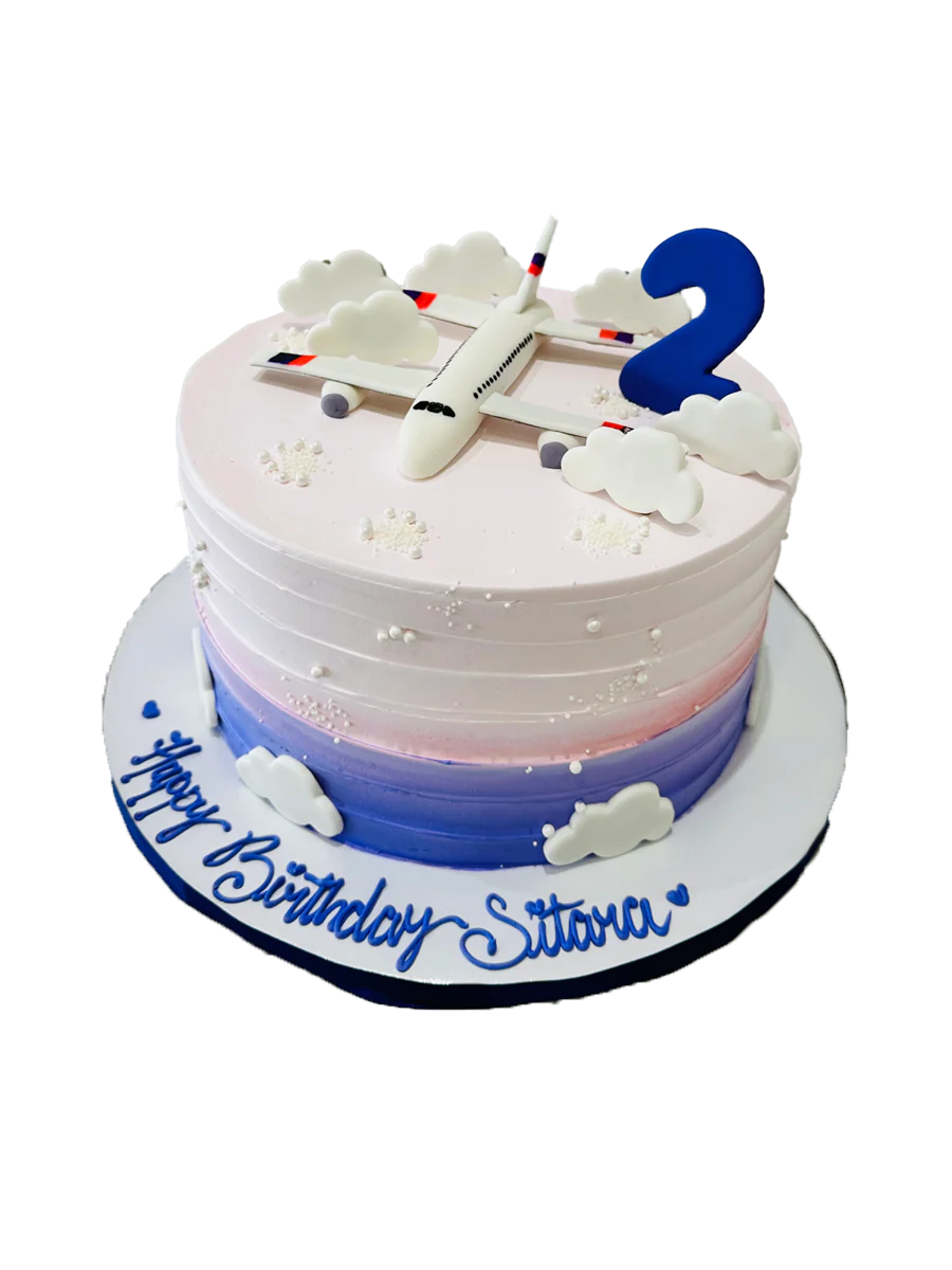 Sitara Plane Cream Cake