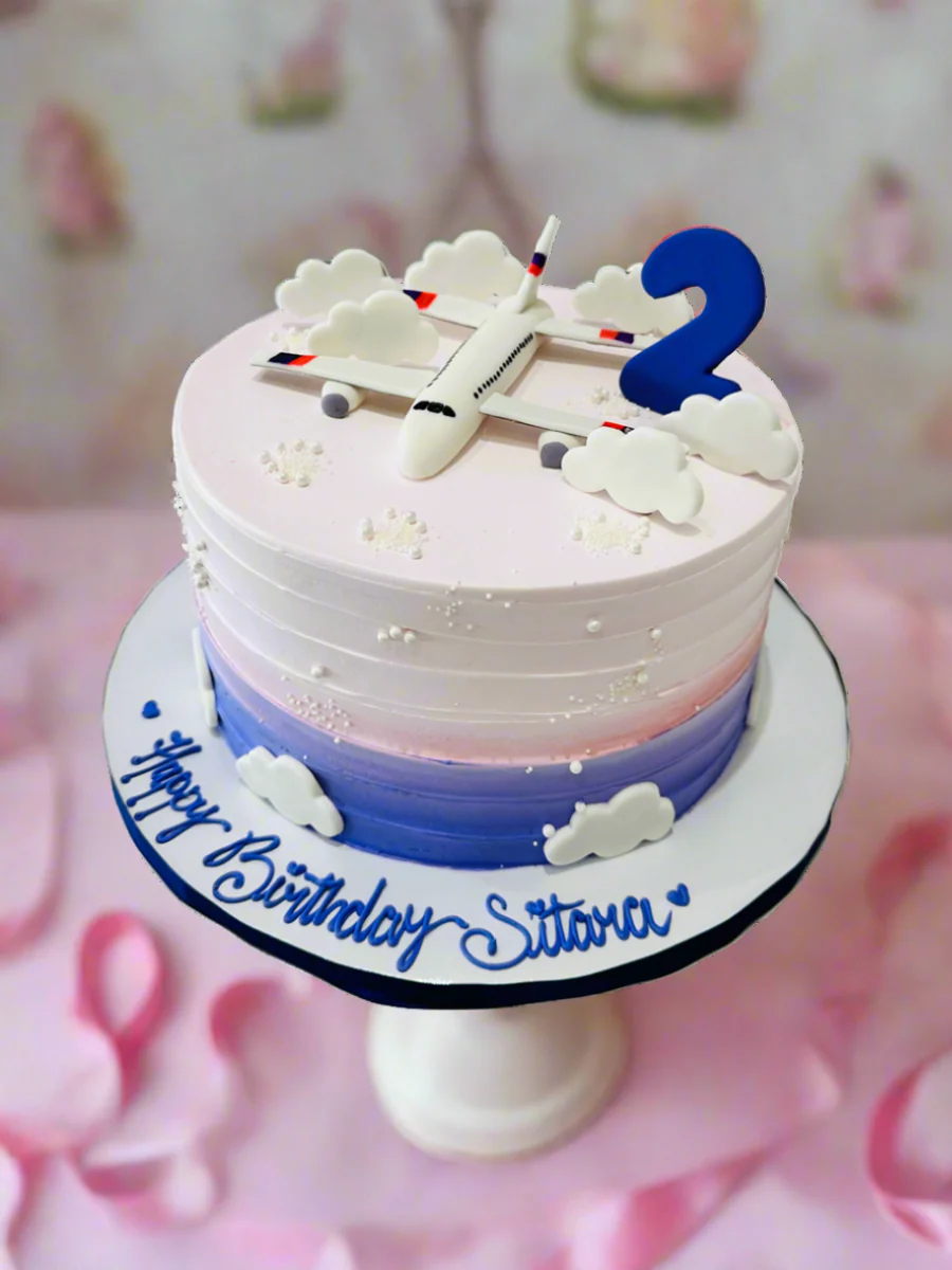 Sitara Plane Cream Cake - Image 2