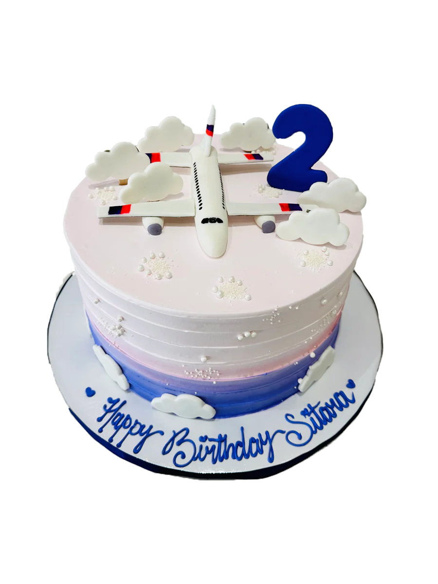 Sitara Plane Cream Cake - Image 3