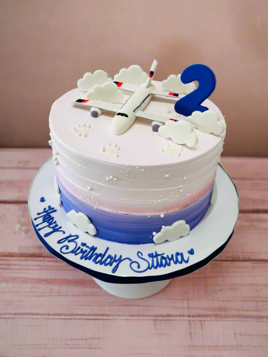Sitara Plane Cream Cake - Image 4