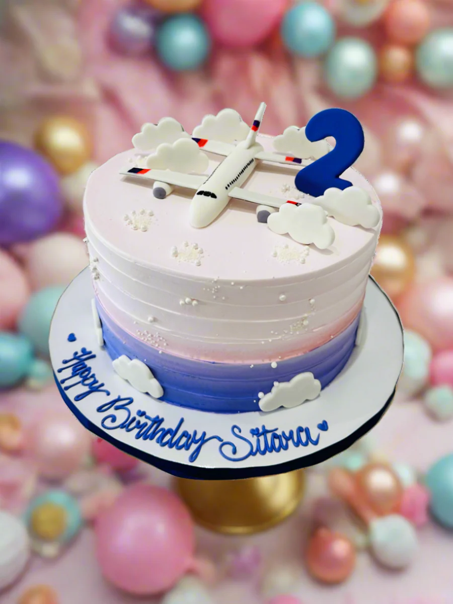 Sitara Plane Cream Cake - Image 5