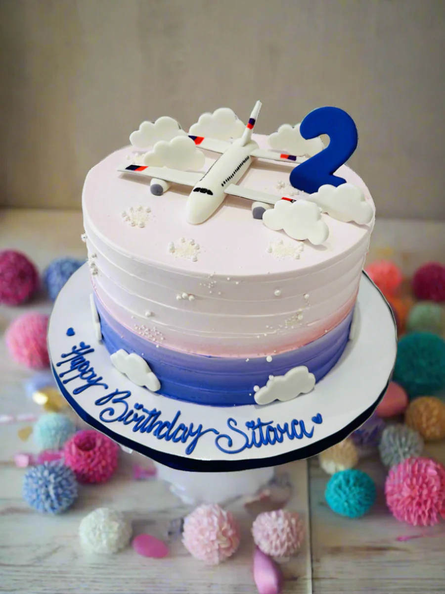 Sitara Plane Cream Cake - Image 6